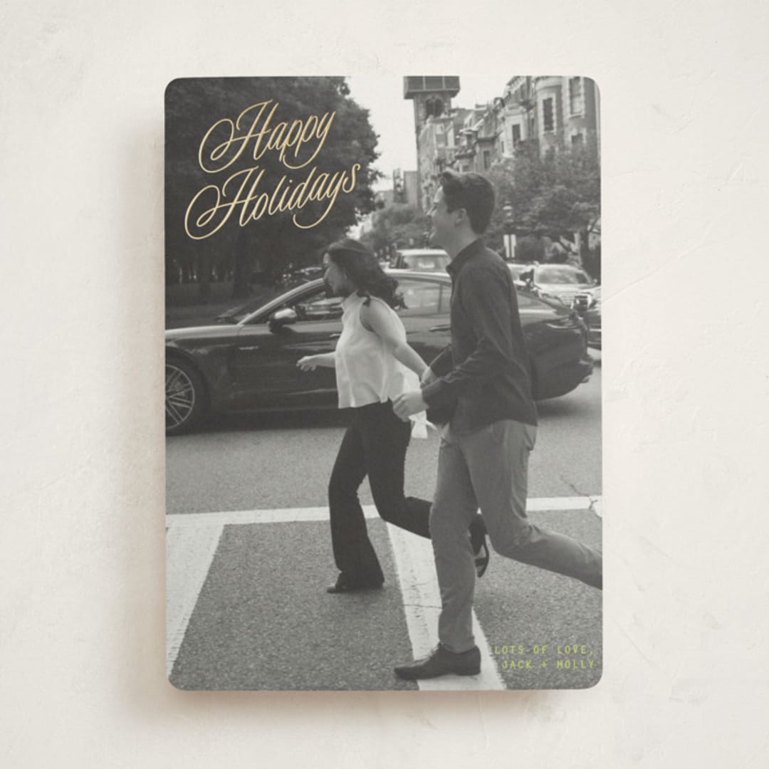 "neon vintage" - Holiday Cards in Mistletoe Glow by JoAnn Jinks - Front