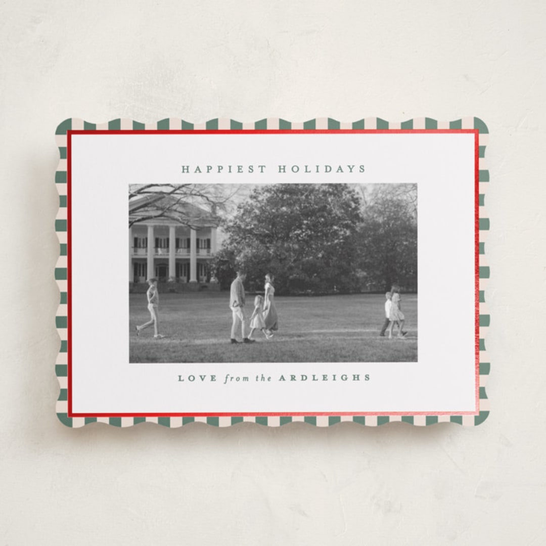 "The Charleston" - Holiday Cards in Spruce by Kristie Kern - Front