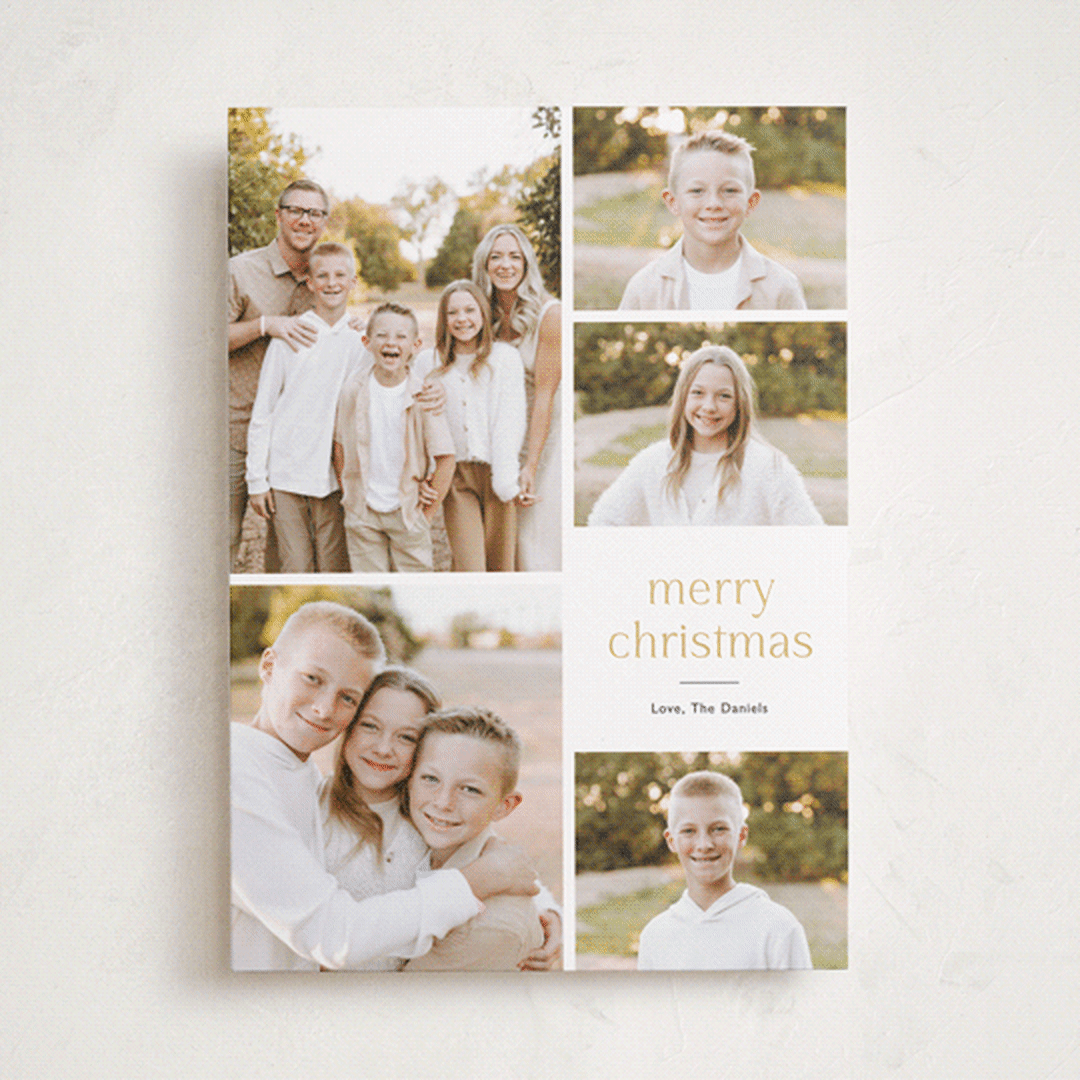 "Photo Lead" - Holiday Cards in Ash by Carolyn MacLaren - Front