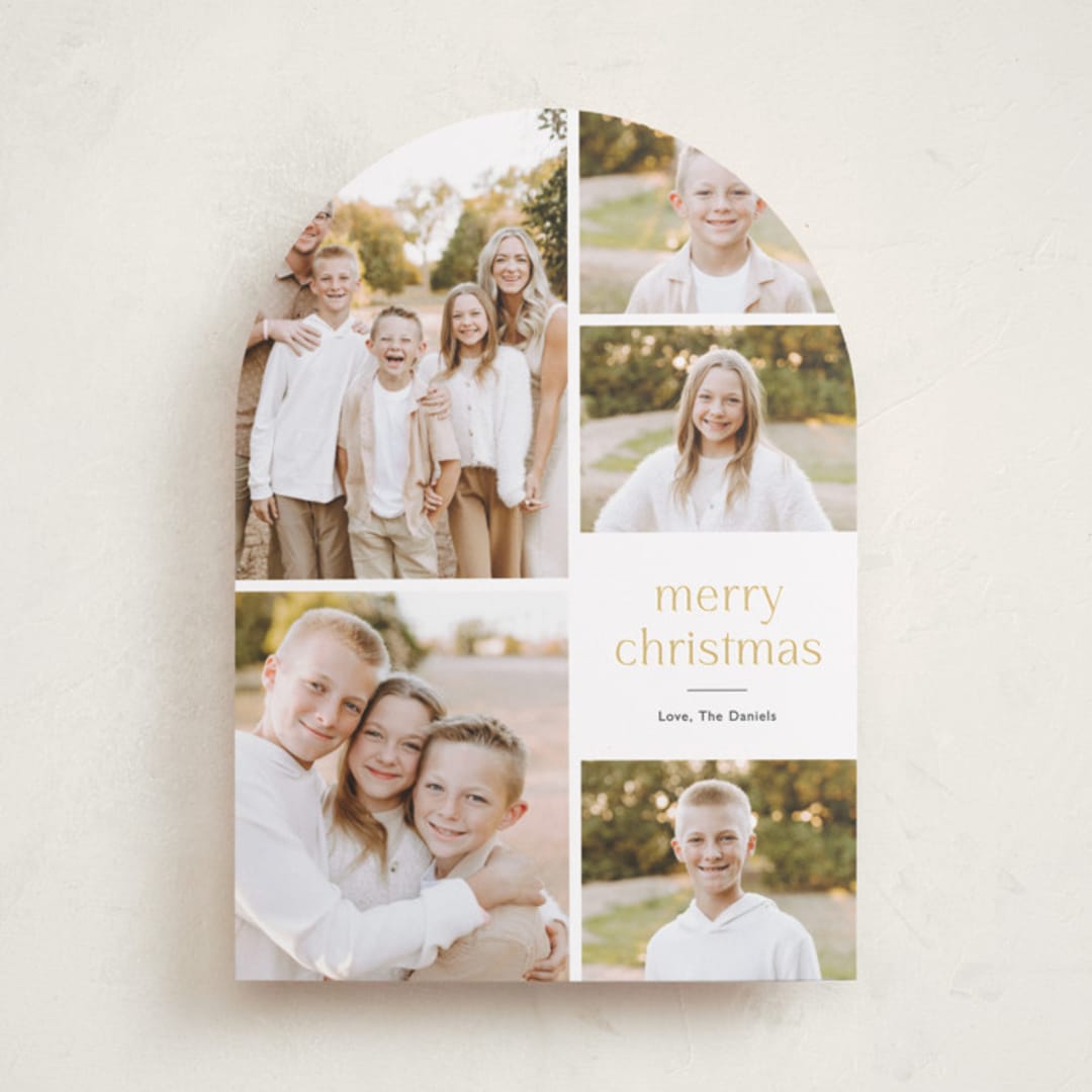 "Photo Lead" - Holiday Cards in Ash by Carolyn MacLaren - Front