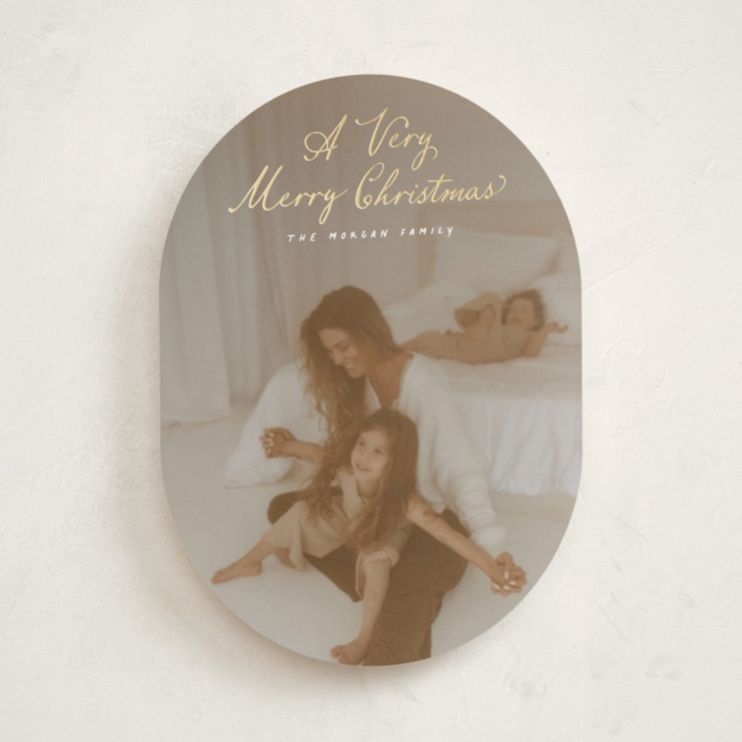 "Very Merry Christmas" - Holiday Cards in Icicle by Hooray Creative - Front