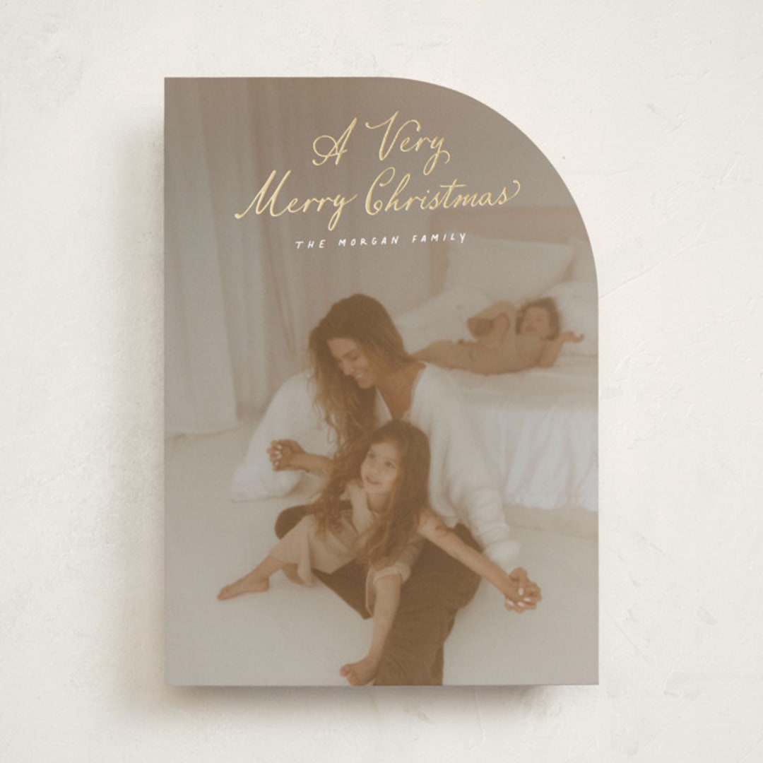 "Very Merry Christmas" - Holiday Cards in Icicle by Hooray Creative - Front