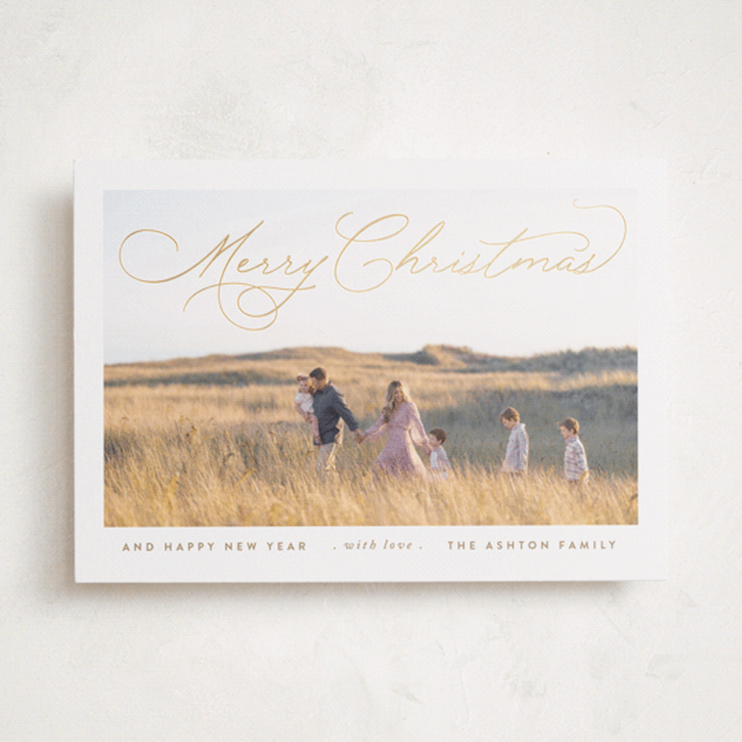 "Softly Merry" - Holiday Cards in Pinecone by Design Lotus - Front