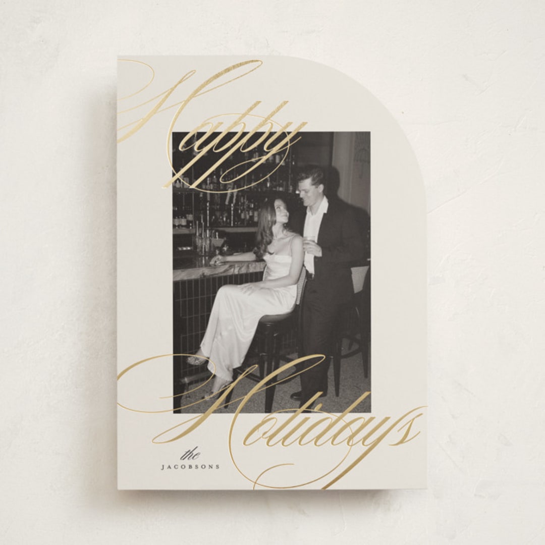 "dreamy" - Holiday Cards in Cream by Carolyn Nicks - Front