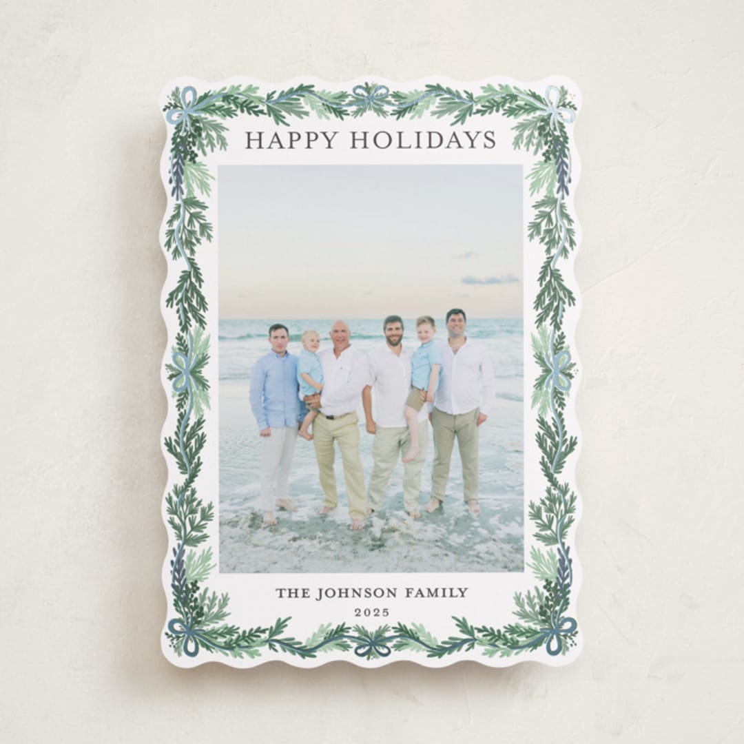 "traditional christmas" - Holiday Cards in Frosty Blue by Angel Walker - Front