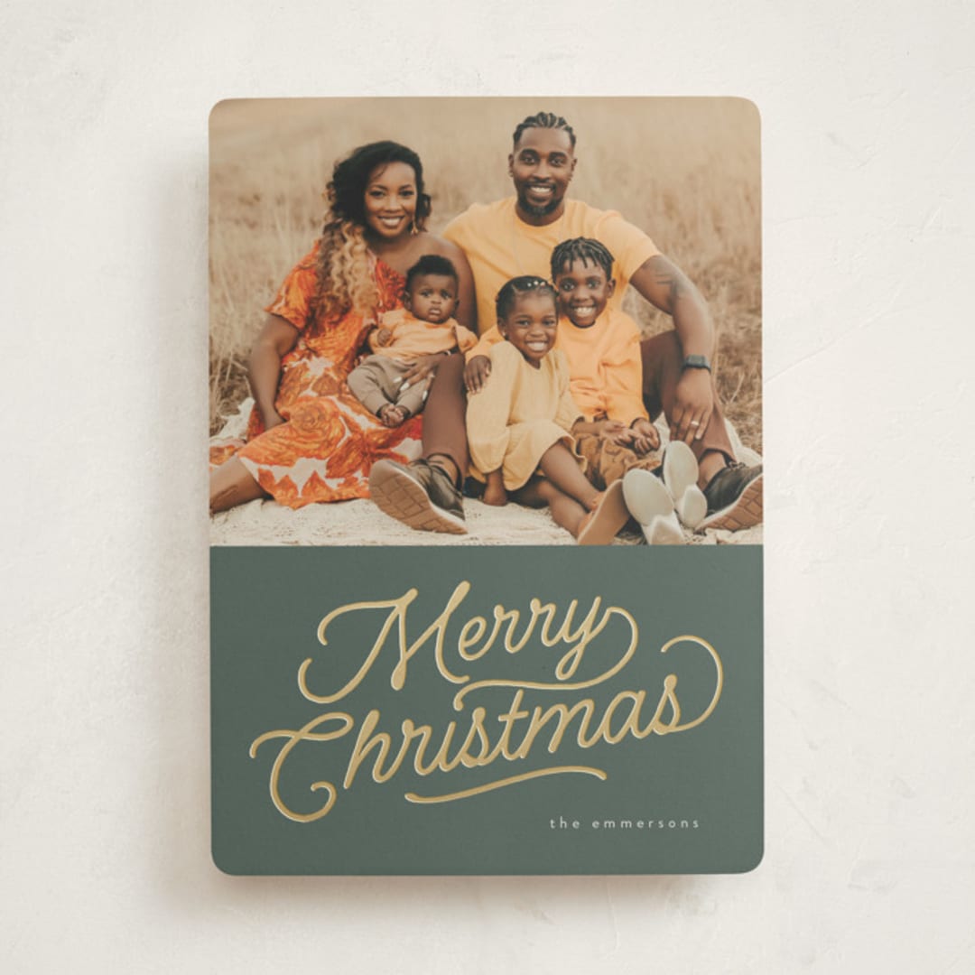 "retro vintage holiday" - Holiday Cards in Balsam by BR Designs - Front