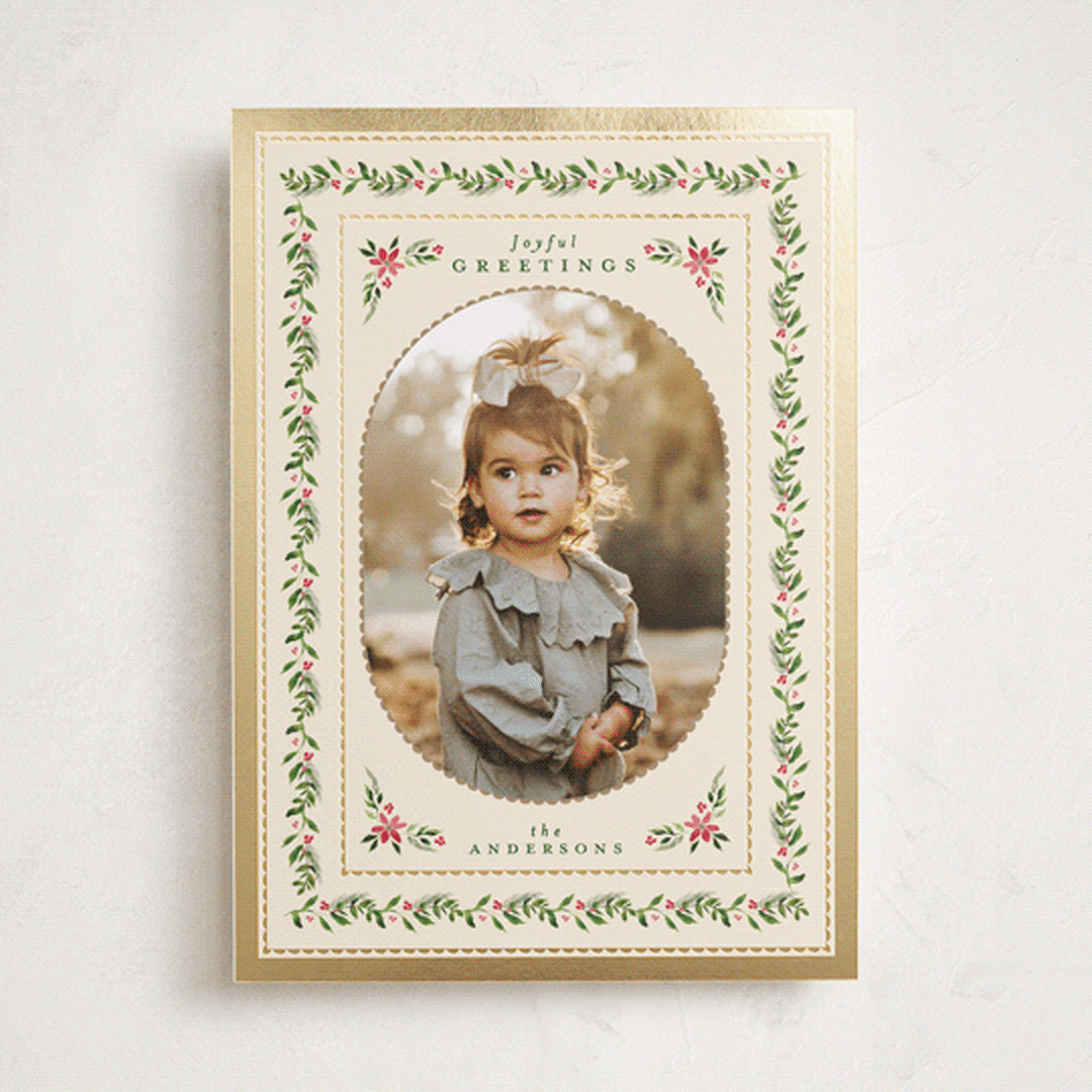 "Edelweiss" - Holiday Cards in Eggnog by Jenna Holcomb - Front
