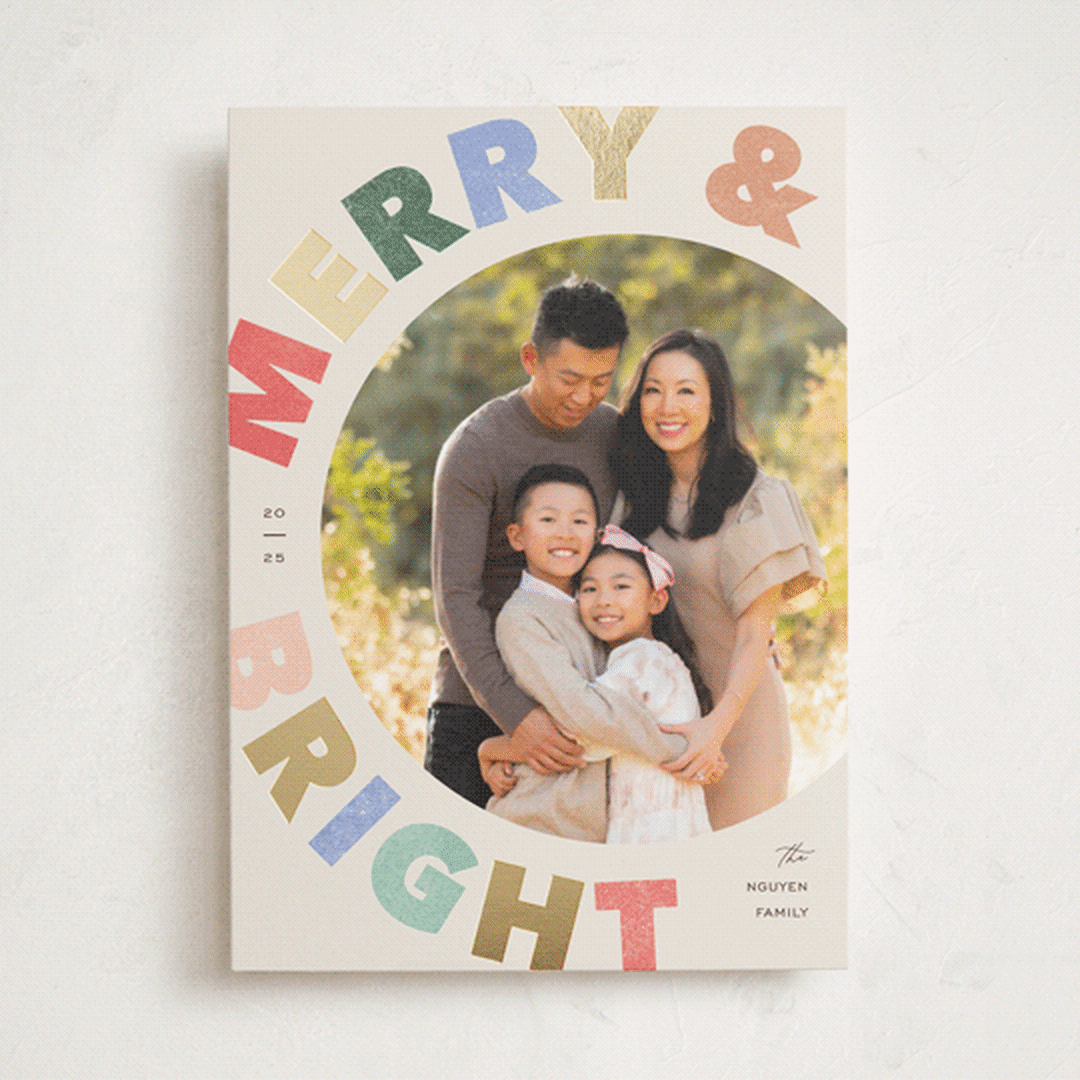 "Merry-go-round" - Holiday Cards in Funfetti by Pixel and Hank - Front