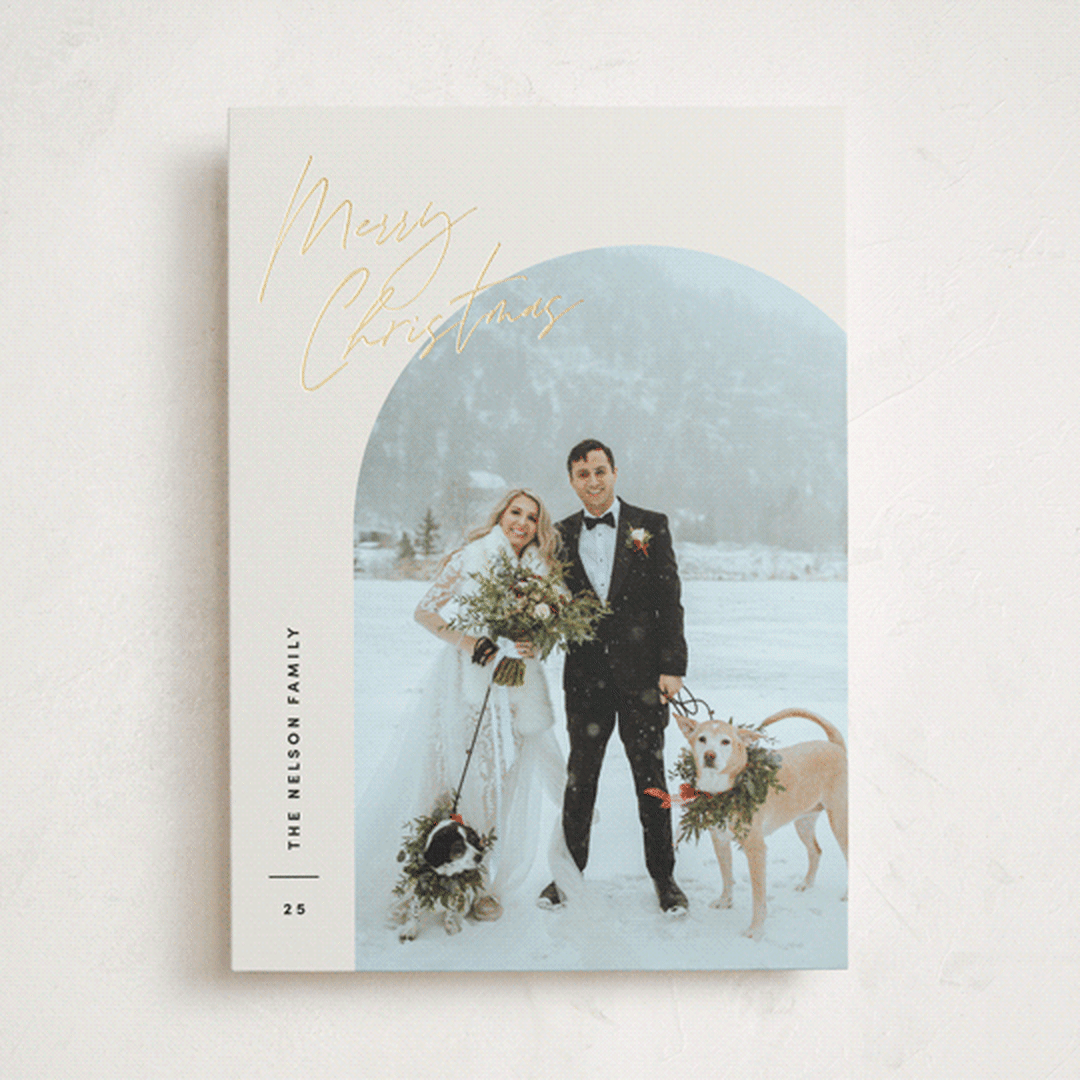 "Arc Over" - Holiday Cards in Vanilla by Pixel and Hank - Front