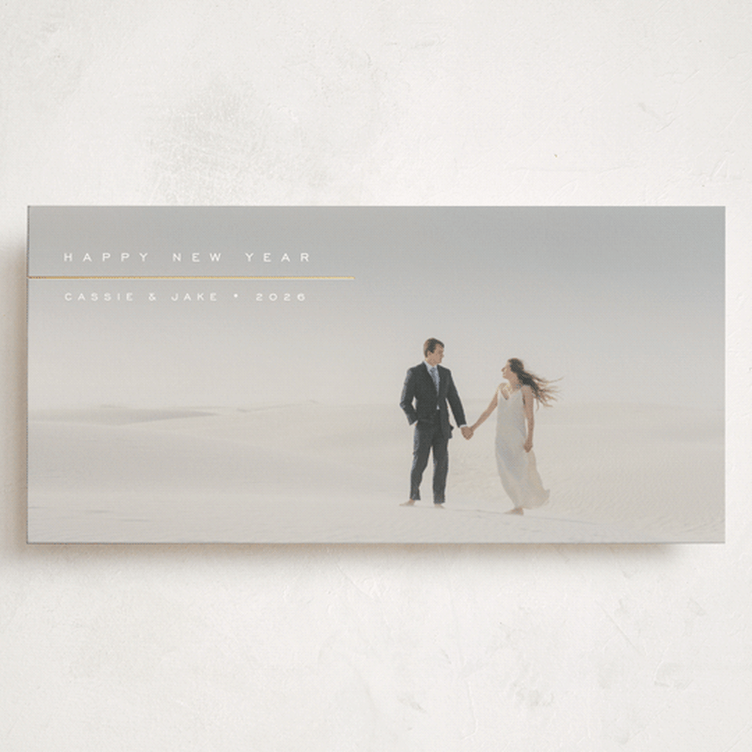 "Visage" - Holiday Cards in Snow by Olivia Raufman - Front