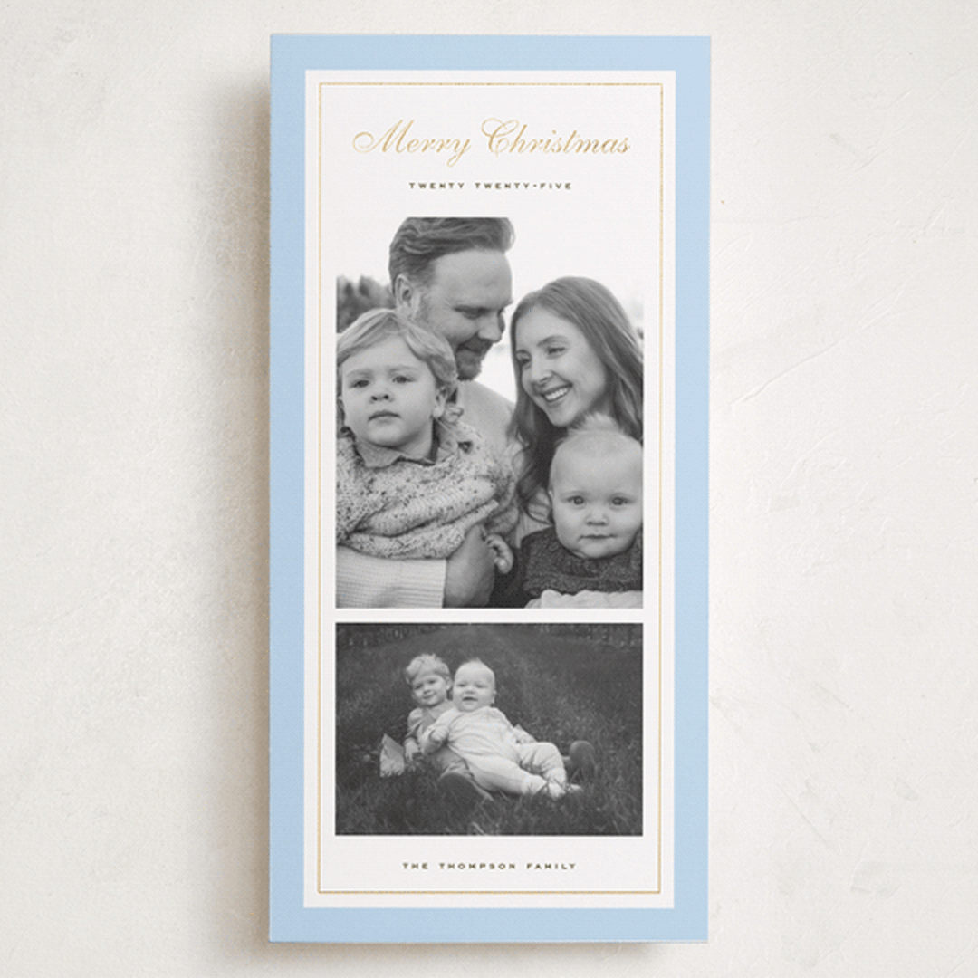 "Sage" - Holiday Cards in Blue Spruce by Wildfield Paper Co - Front