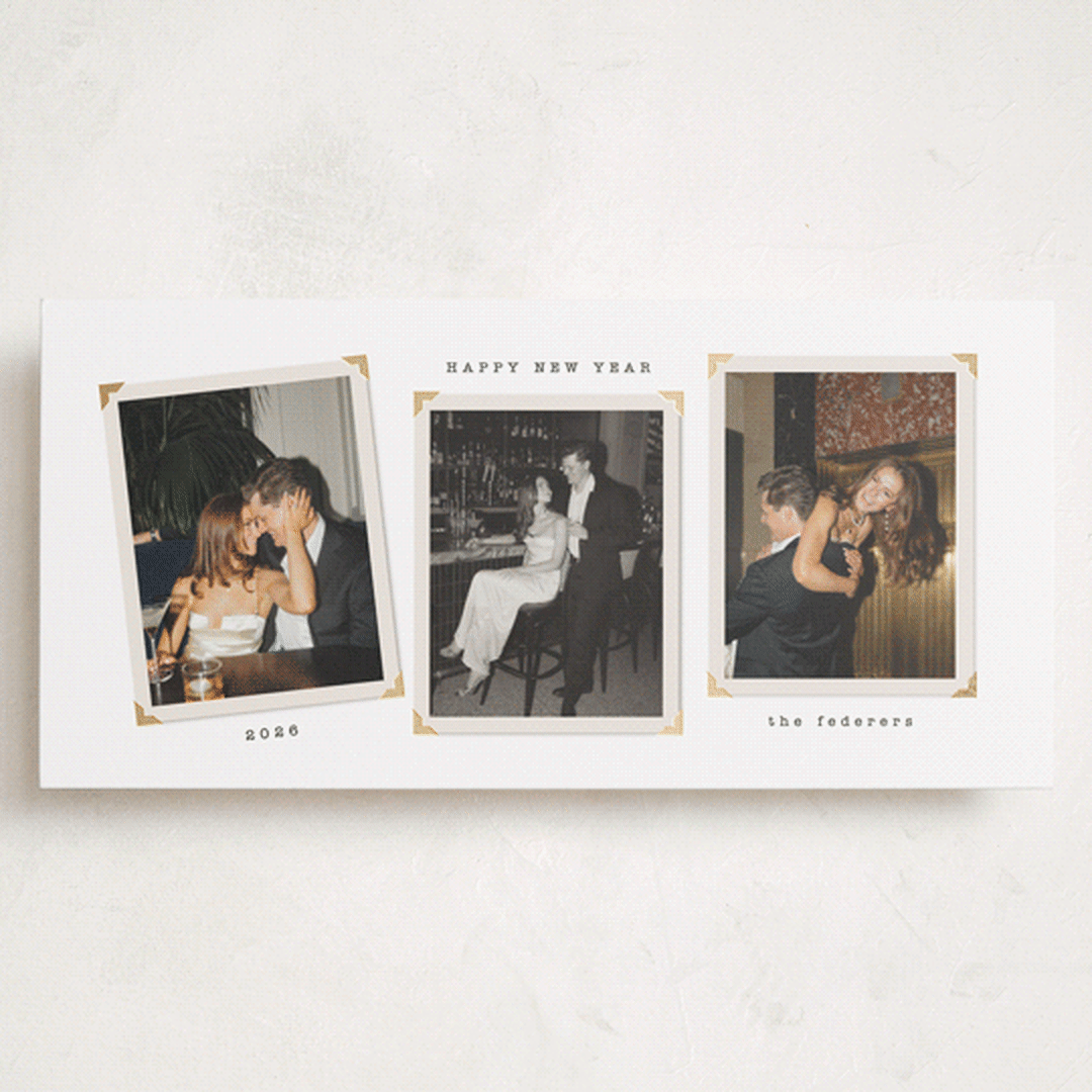 "Vintage Album" - Holiday Cards in Snow by Tamara Hilje - Front