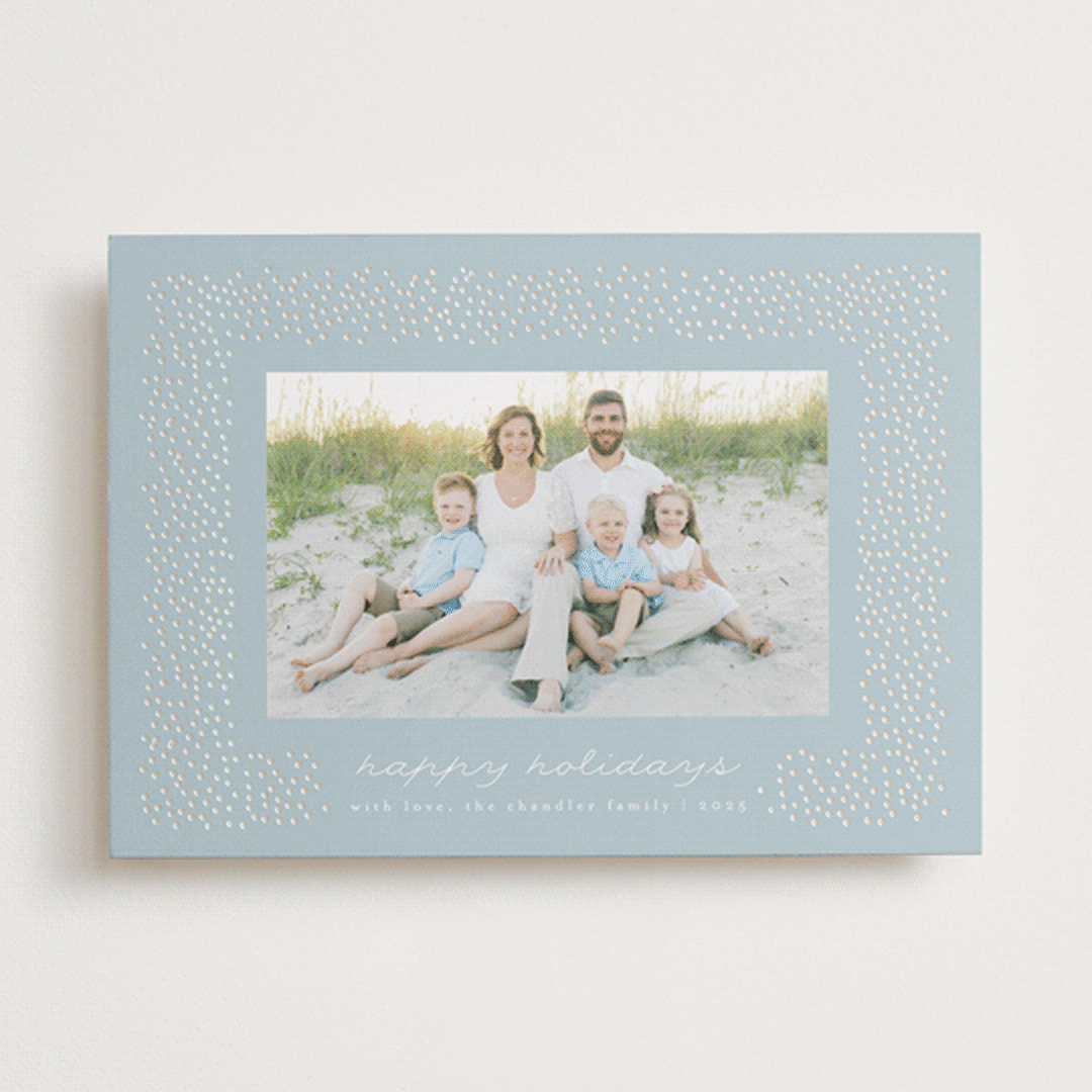 "Festive Sprinkles" - Holiday Cards in Frost by AK Graphics - Front