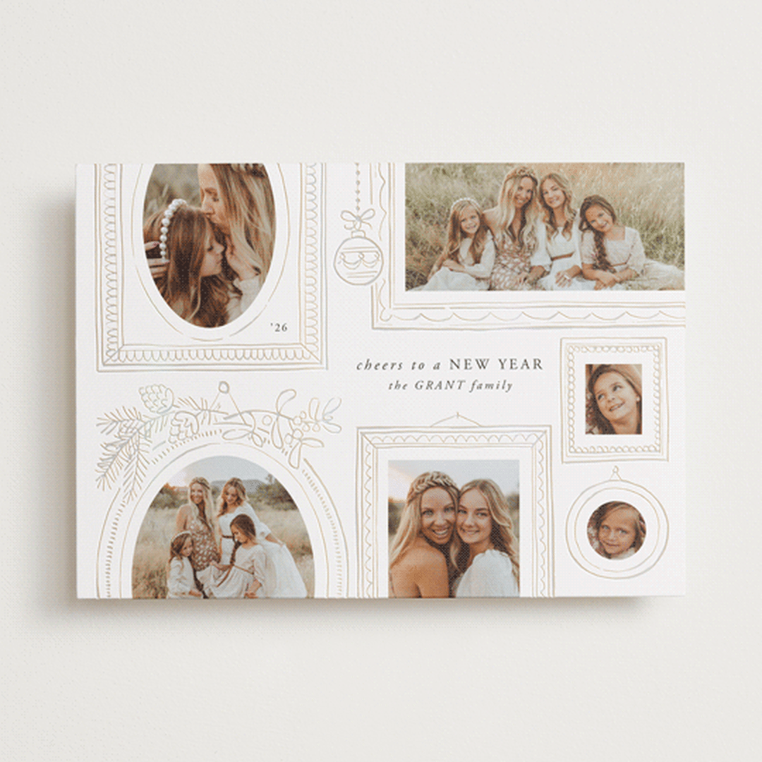 "Gallery Wall" - Holiday Cards in Snow by Leia Matt - Front