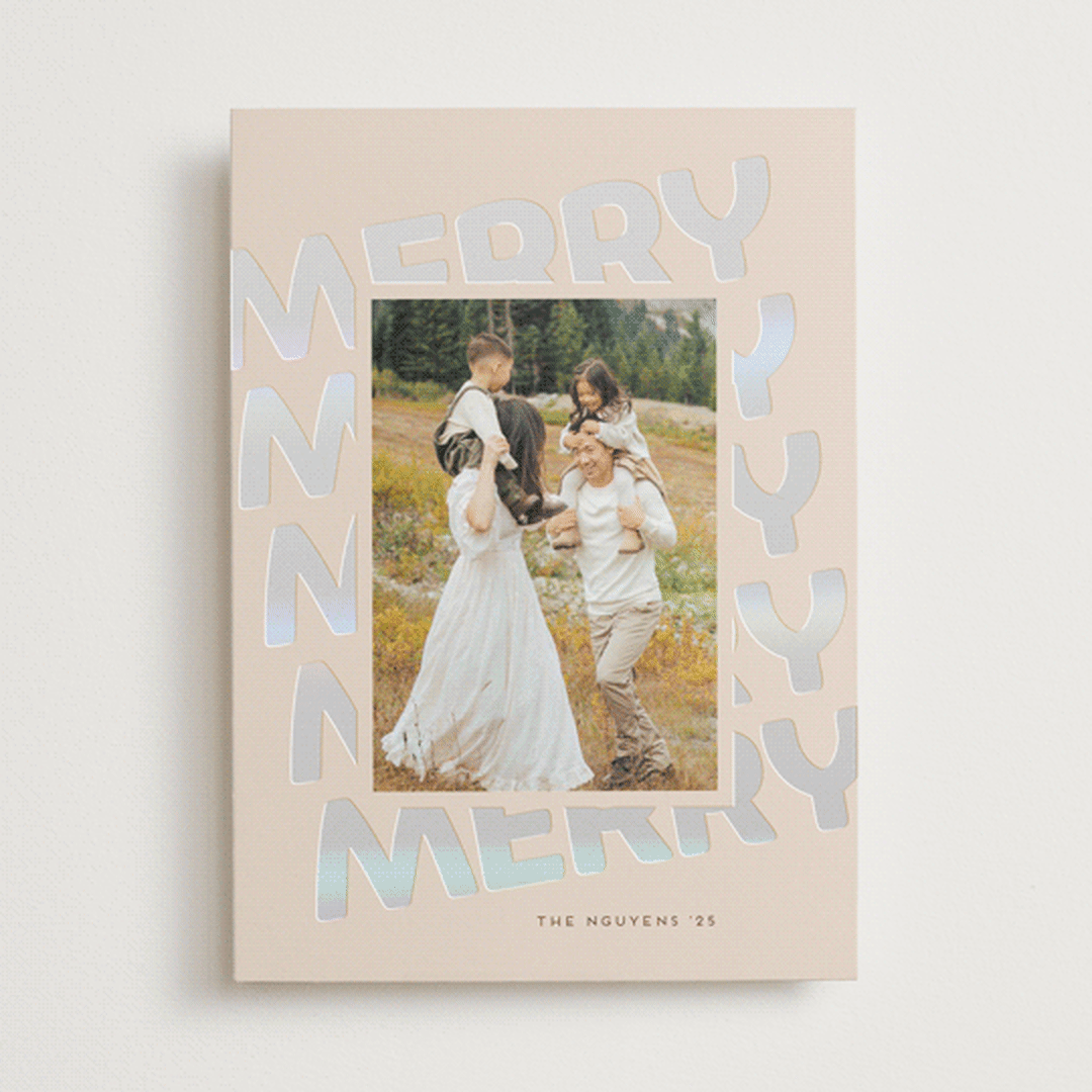 "fluffy merry" - Holiday Cards in Cookie by Leia Matt - Front
