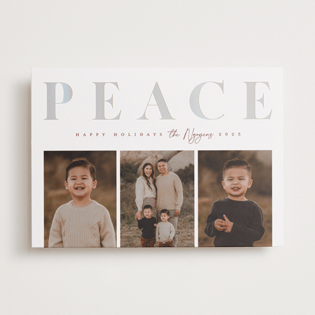 "Ever Present" - Holiday Cards in Crimson by Snow and Ivy - Front