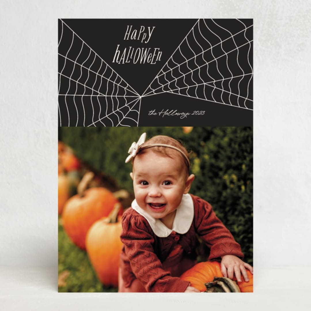 "Web" - Halloween Cards in Night by Morgan Kendall - Front