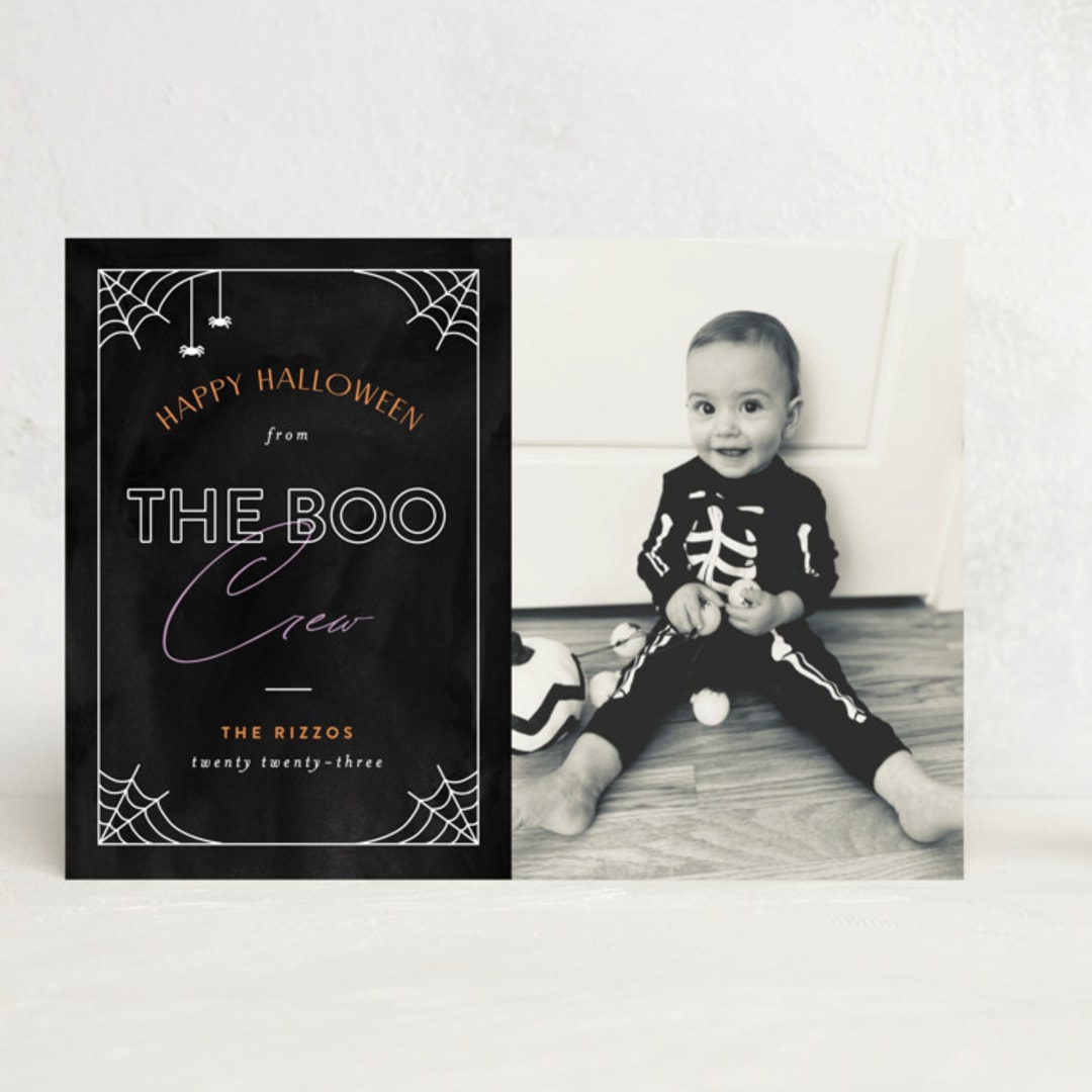 "Boo Crew" - Halloween Cards in Spider by Pixel and Hank - Front