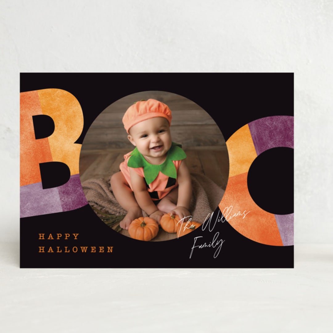 "Halloween Boo" - Halloween Cards in Candy by Pixel and Hank - Front