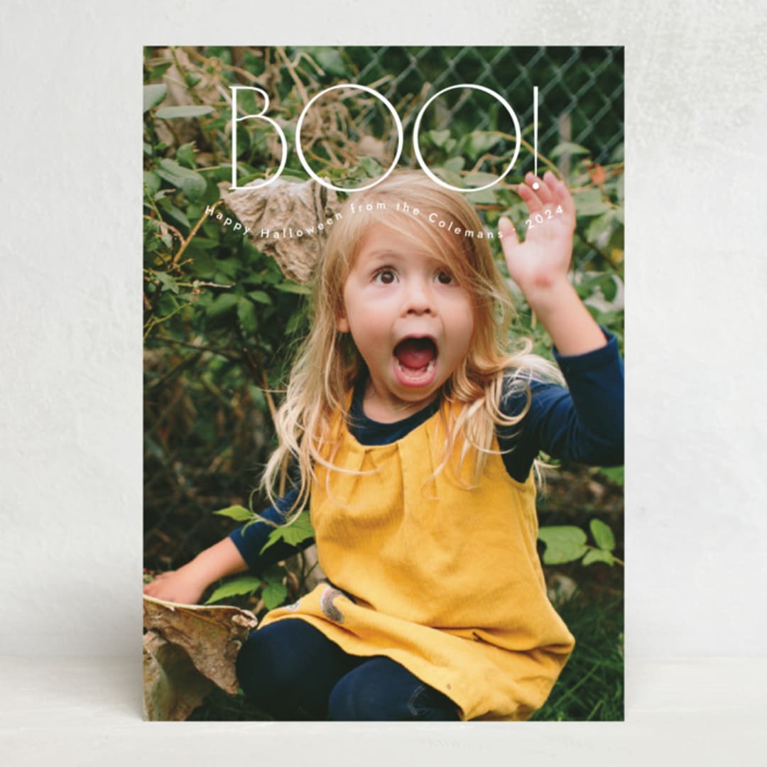"Big Boo" - Halloween Cards in Ghost by letterfix - Front