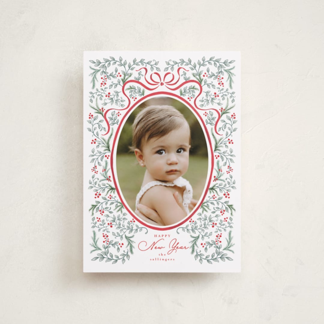 "Charming" - Holiday Cards in Cherry by Tamara Hilje - Front