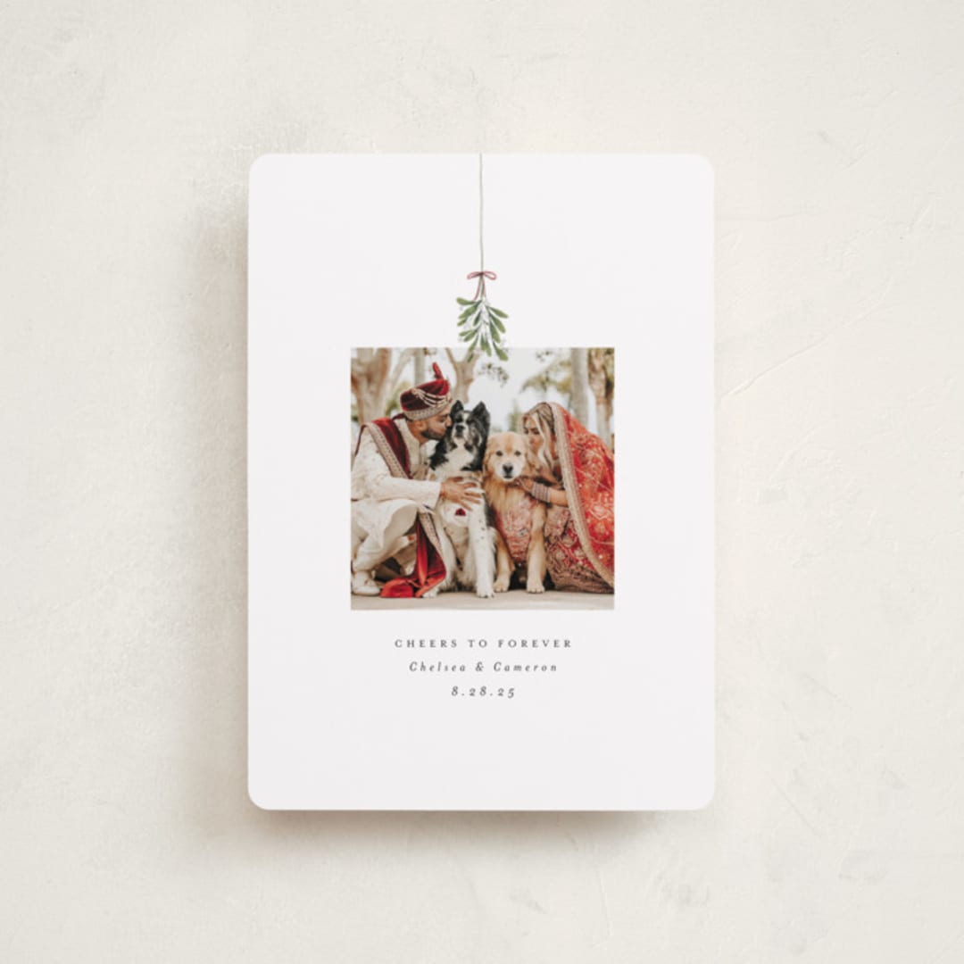"Married and Merry" - Holiday Cards in Winter by Randi Cirelli - Front