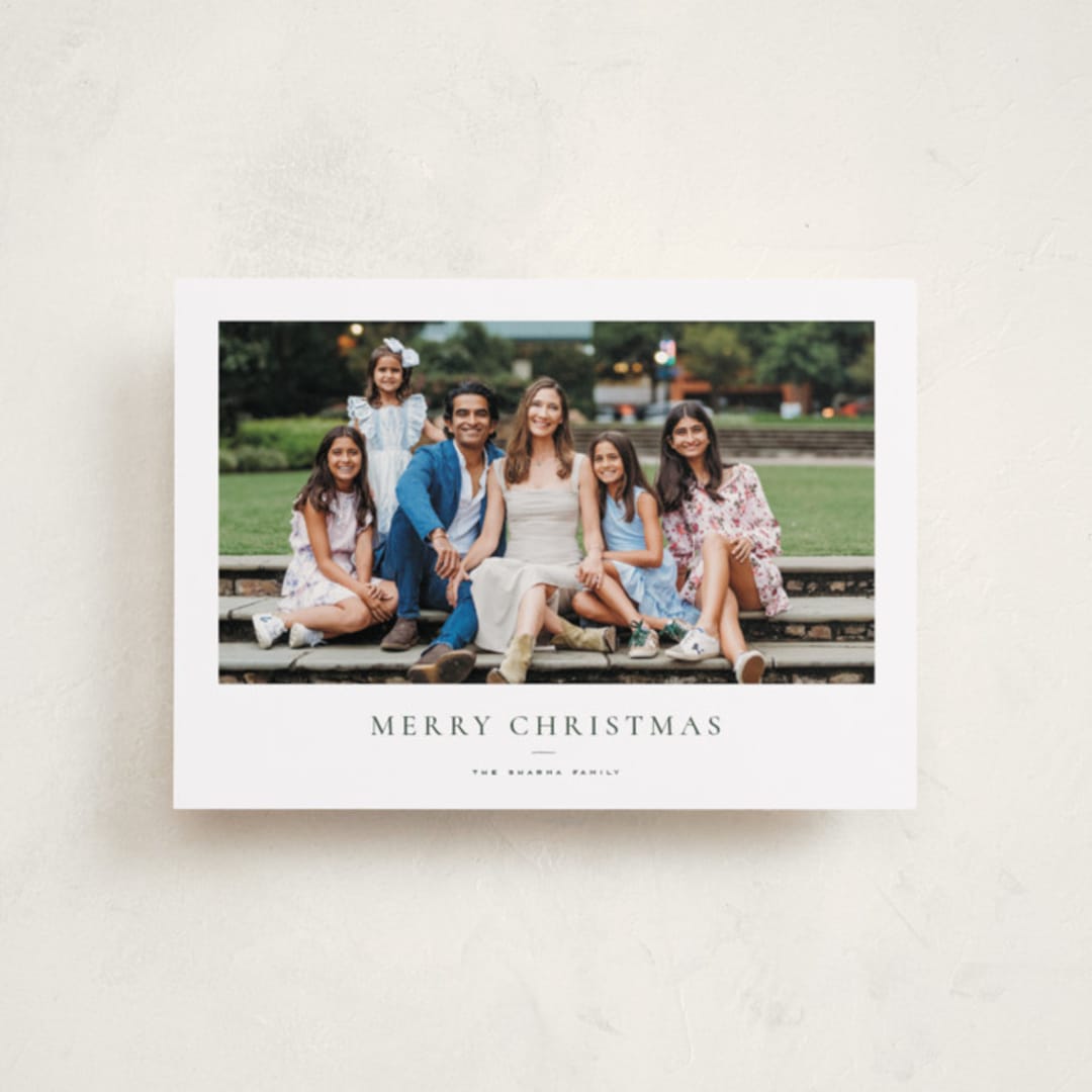 "Daisies" - Holiday Cards in Pine by Wildfield Paper Co - Front