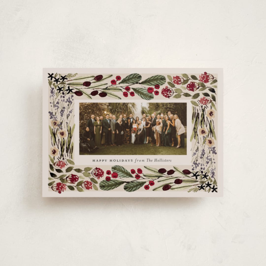 "Abundance" - Holiday Cards in Putty by Meagan Christensen - Front