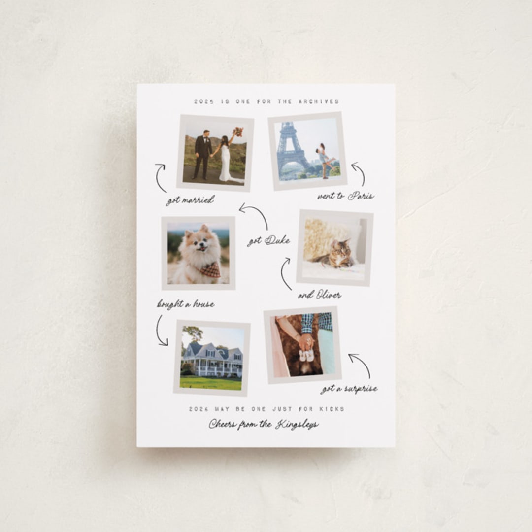 "For the archives" - Holiday Cards in Snow by Heather Schertzer - Front