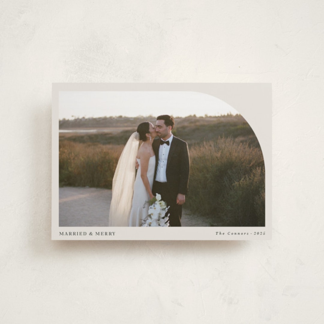 "Arched Simplicity" - Holiday Cards in Eggnog by Oma N. Ramkhelawan - Front