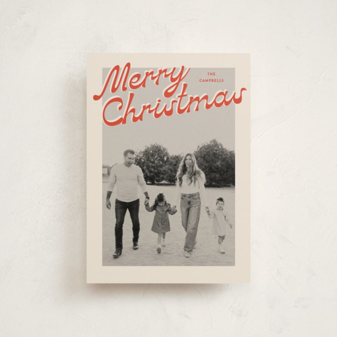 "Nostalgia" - Holiday Cards in Candy Cane by Ekko Studio - Front