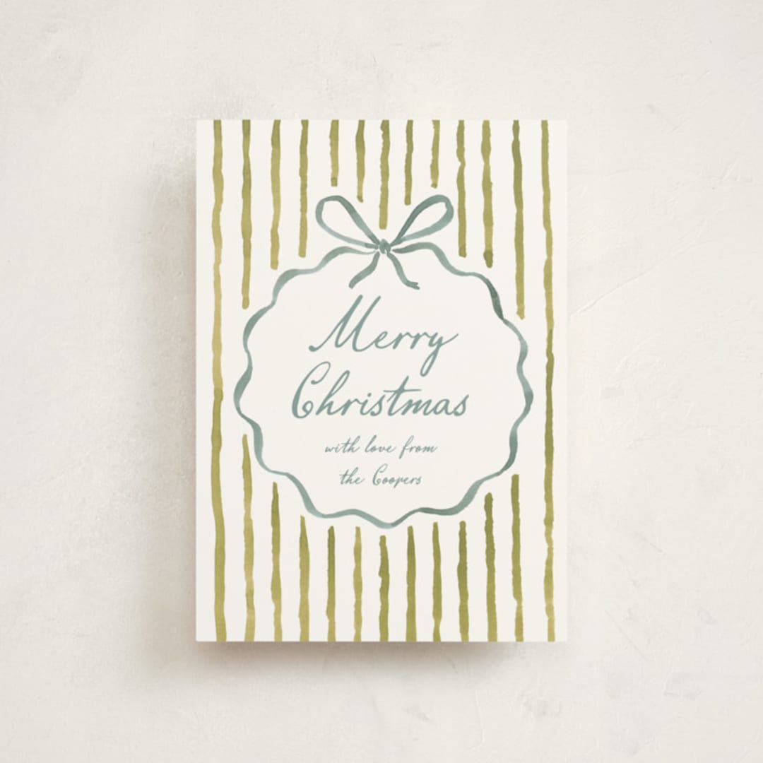 "Homestead Charm" - Holiday Cards in Cedar by Leia Matt - Front