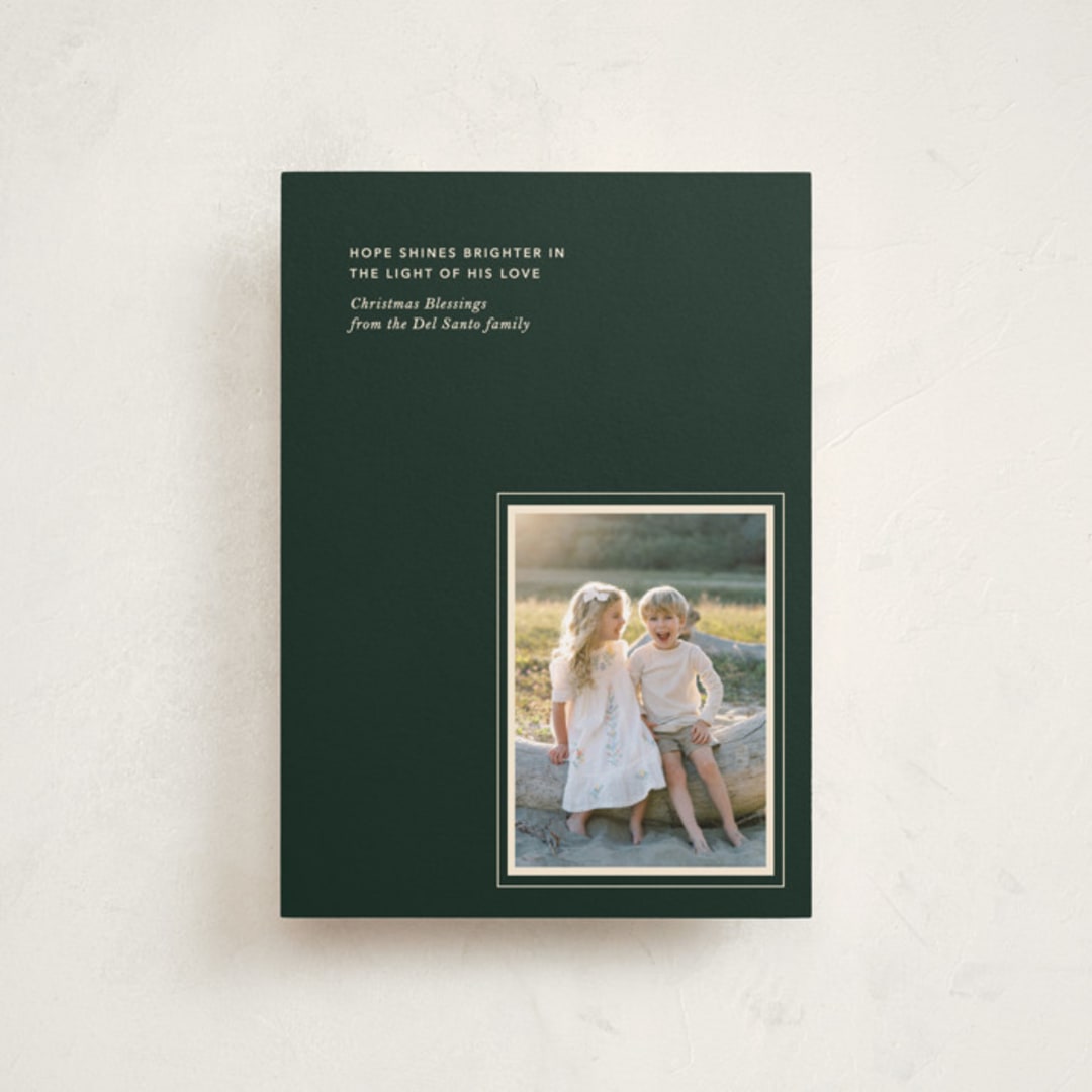 "Perfectly Framed" - Holiday Cards in Pine by Annie Clark - Front