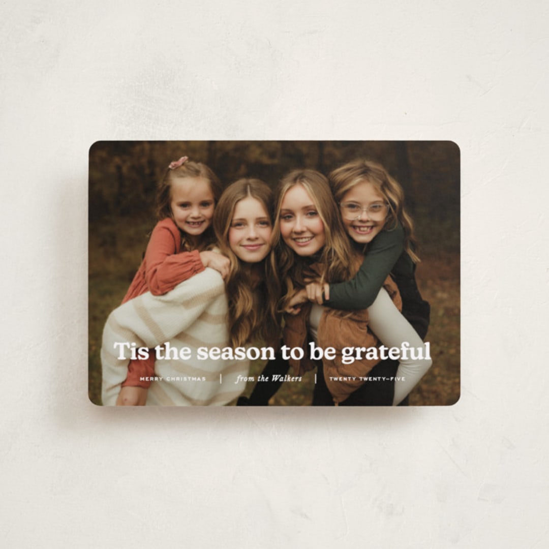 "Warmth" - Holiday Cards in Snow by Annie Clark - Front