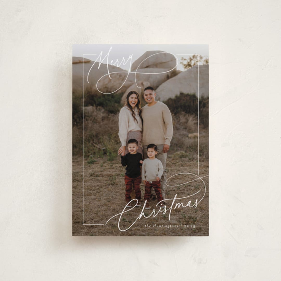 "Sophisticate" - Holiday Cards in Snow by Nicoletta Savod - Front