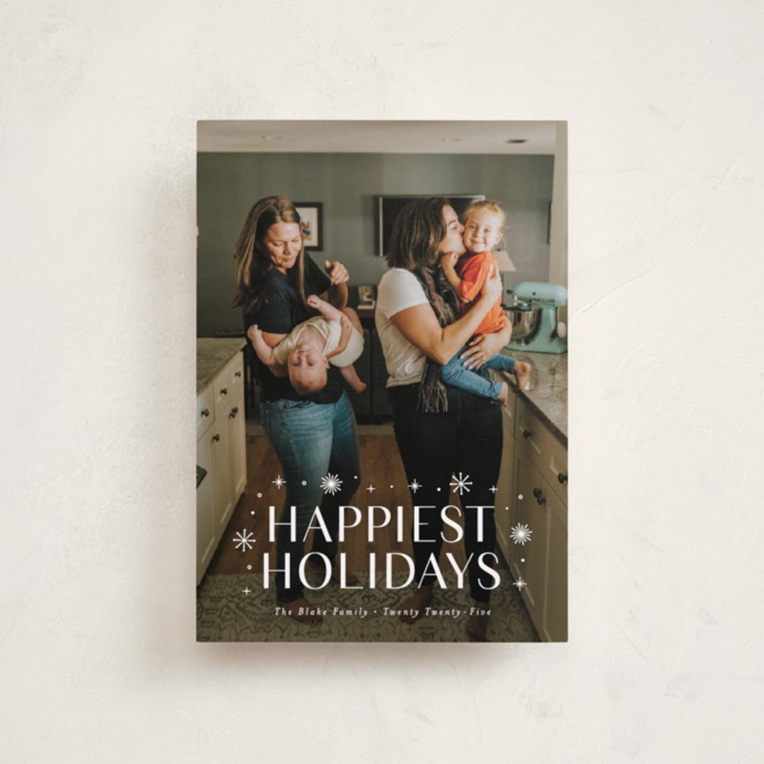 "Effervescent" - Holiday Cards in Alabaster by Susan Asbill - Front