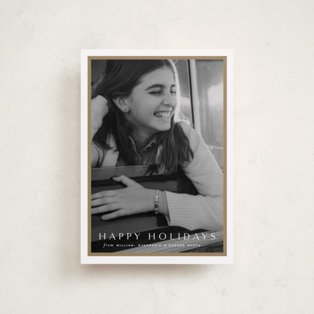 "Winds" - Holiday Cards in Cotton by Amy Kross - Front