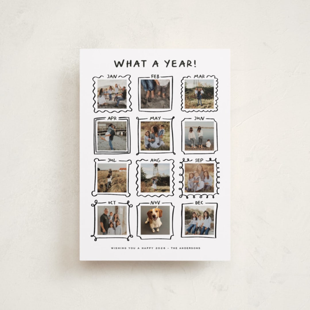 "Year Gallery" - Holiday Cards in Winter by Claudia Orengo - Front