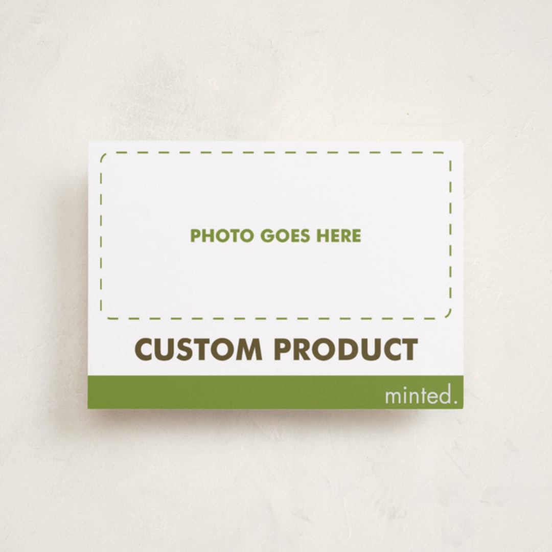 "Landscape Custom" - Holiday Cards in Charcoal by Minted Custom - Front