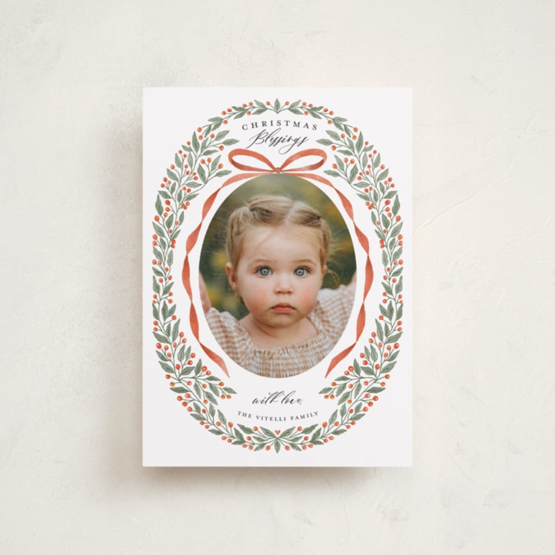 "Shiloh" - Holiday Cards in Cinnabar by Tracey Khalei - Front
