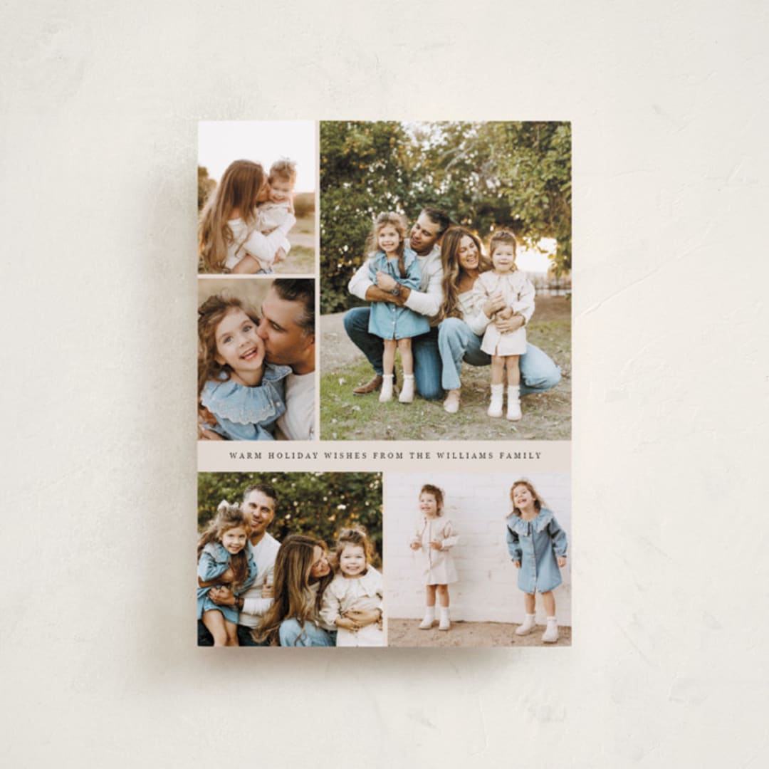 "Festive Five" - Holiday Cards in Vanilla by Lindsay Megahed - Front