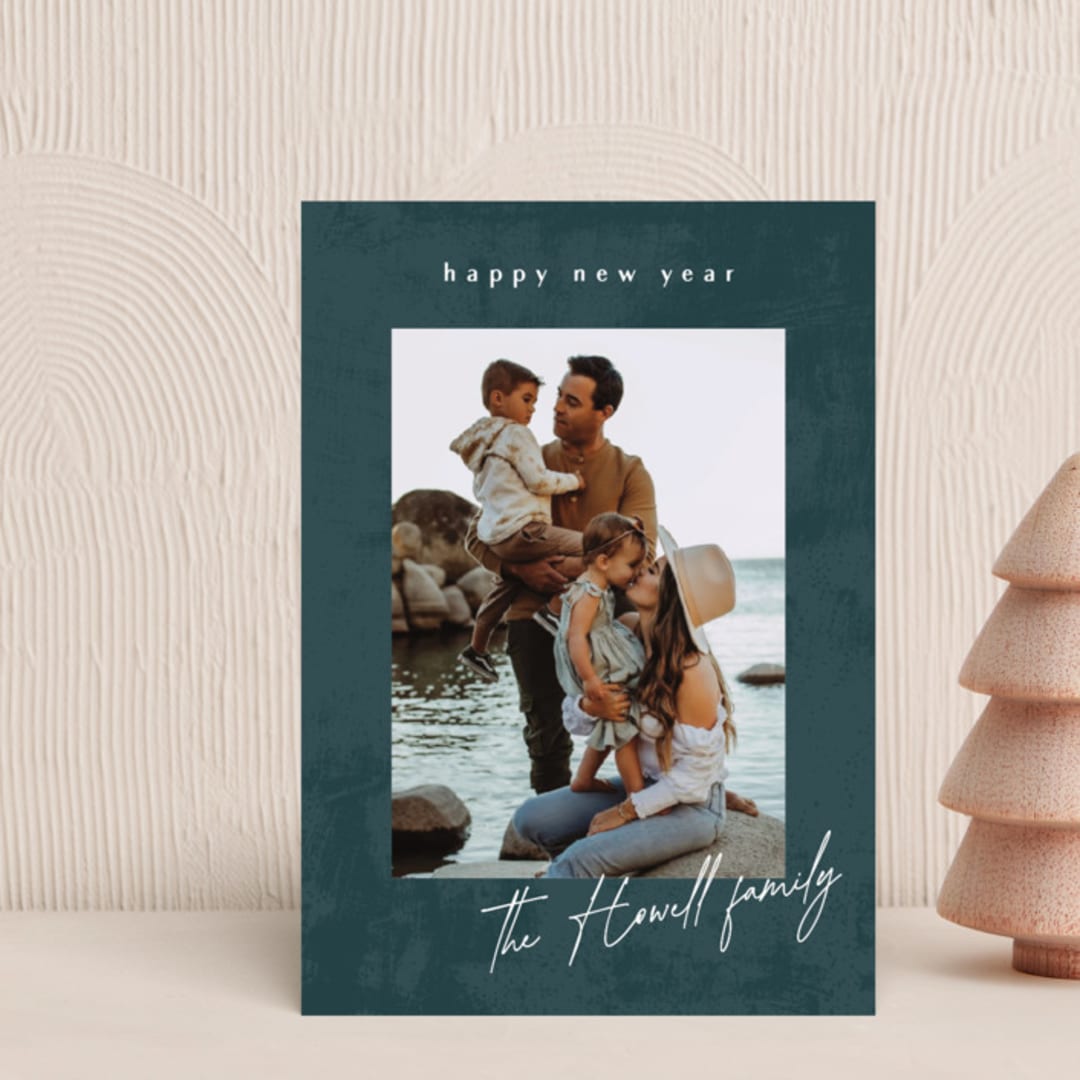 "Textural canvas" - Holiday Cards in Seaside by Stacey Meacham - Front