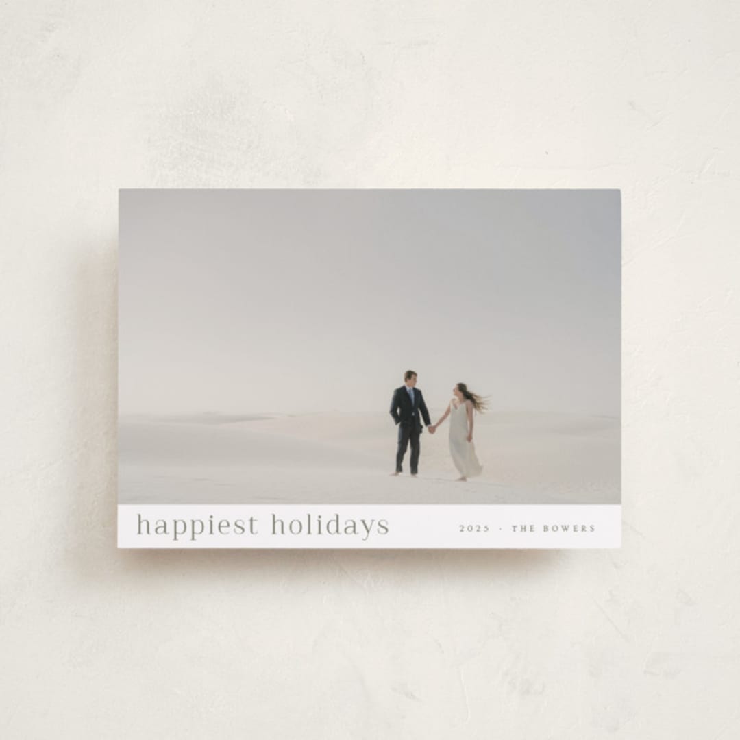 "minimalist delight" - Holiday Cards in Pear by Design Lotus - Front