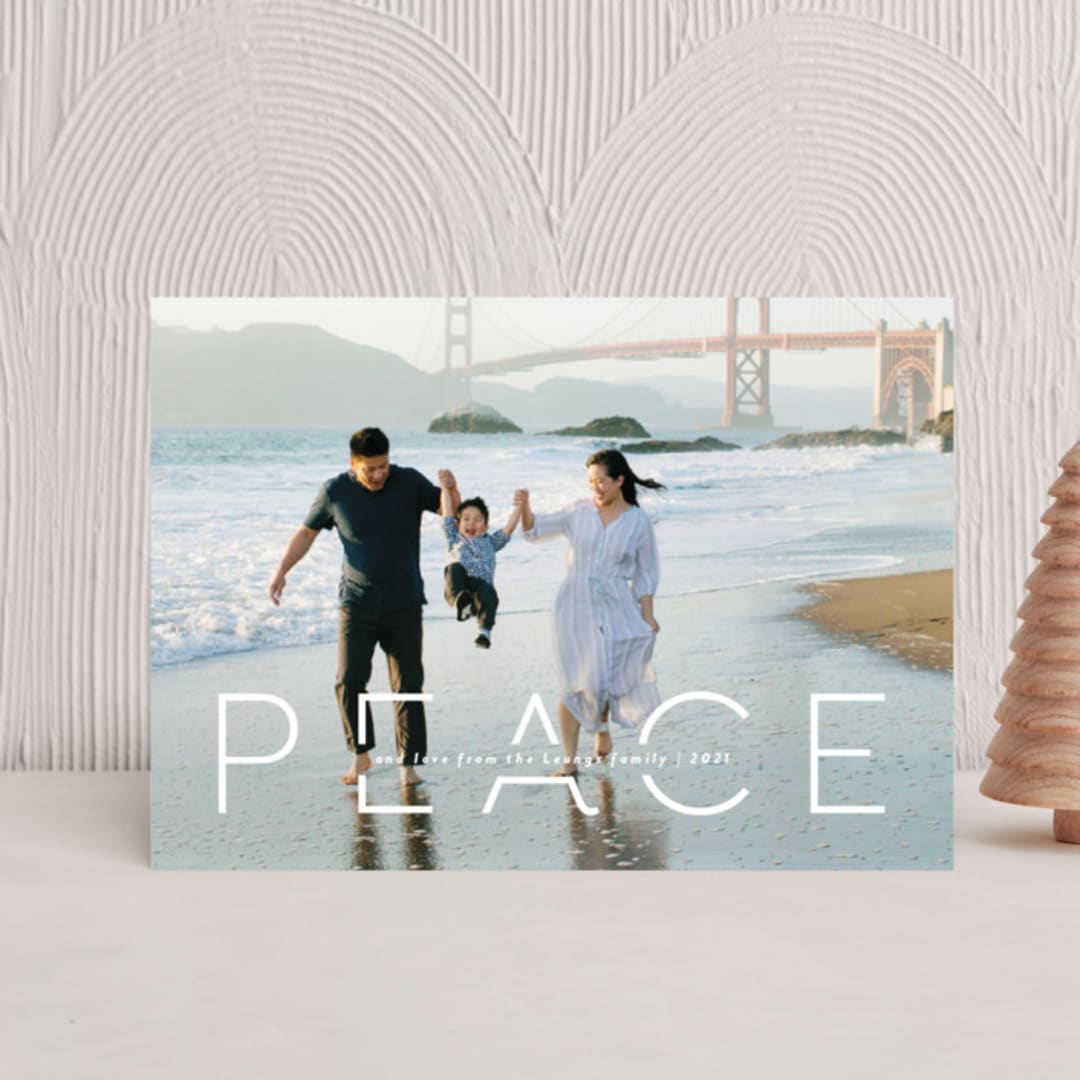 "Quietude" - Holiday Cards in Glacier by Rebecca Daublin - Front
