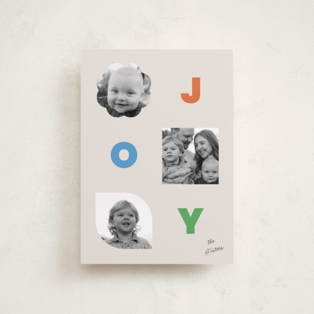 "Shapes" - Holiday Cards in Bright by Jessica Yeo - Front