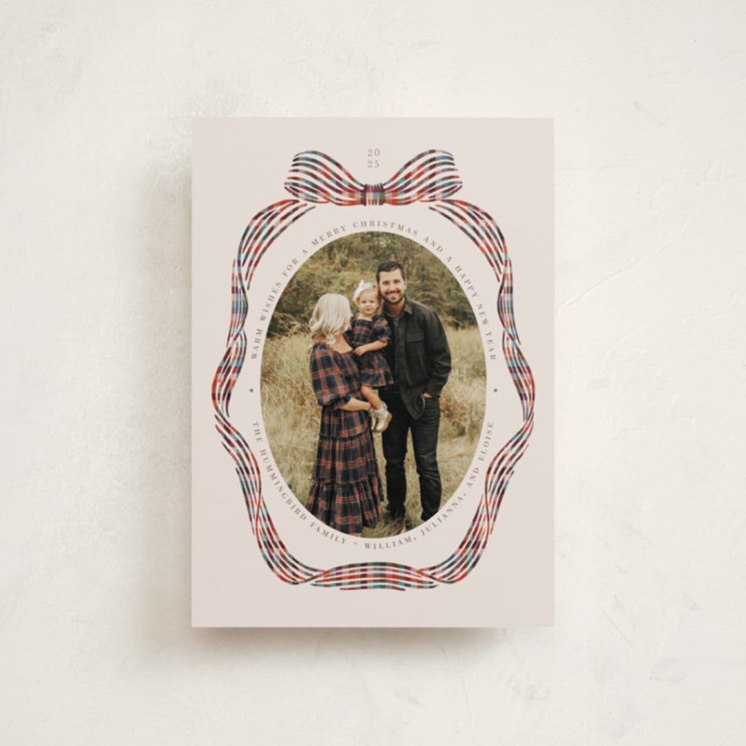 "Angelina" - Holiday Cards in Berry by Pati Cascino - Front