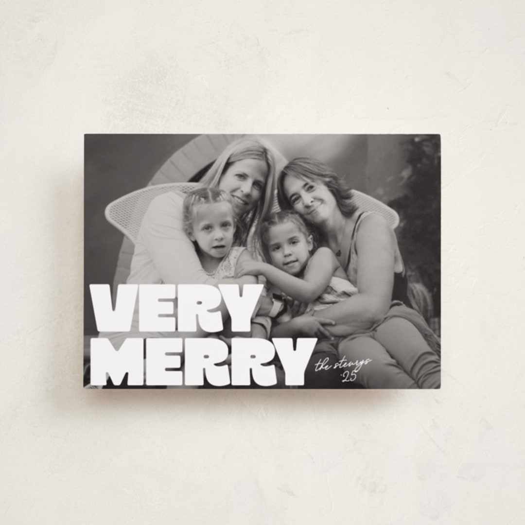 "Very Bold" - Holiday Cards in Snowflake by Jessie Steury - Front