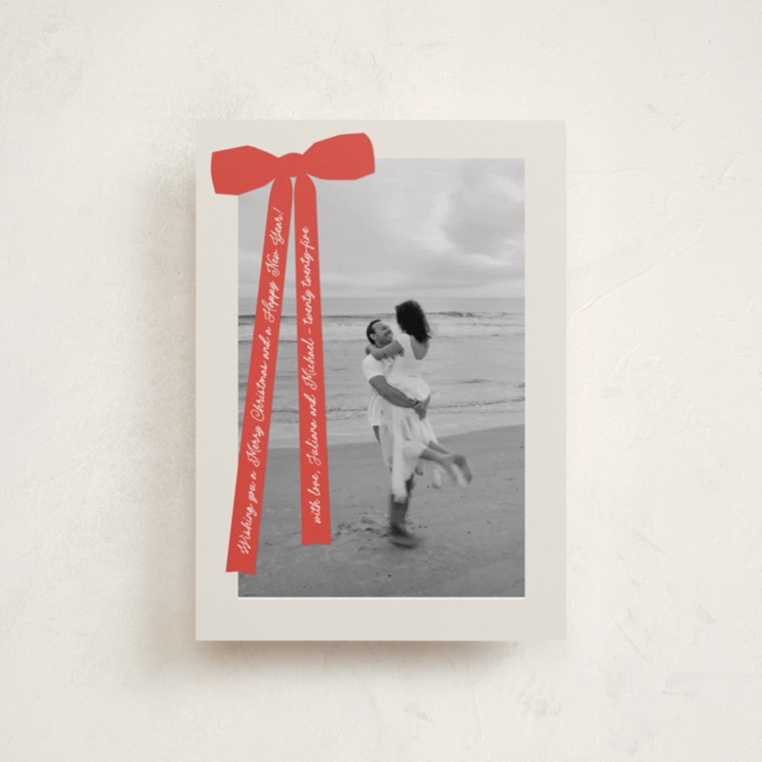 "Robin" - Holiday Cards in Cherry by Pati Cascino - Front