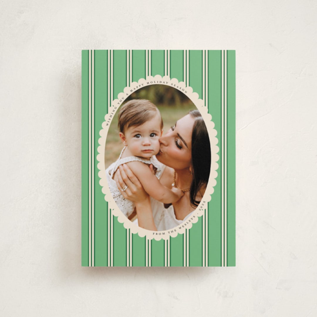 "Historic Frame" - Holiday Cards in Mint by Morgan Kendall - Front