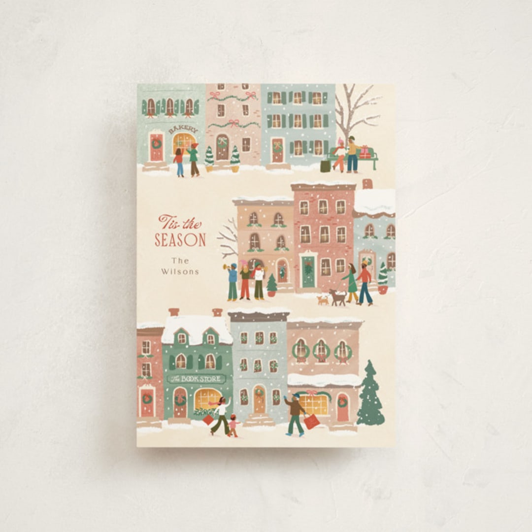 "Tis the season" - Holiday Cards in Vanilla by Jennifer Wick - Front